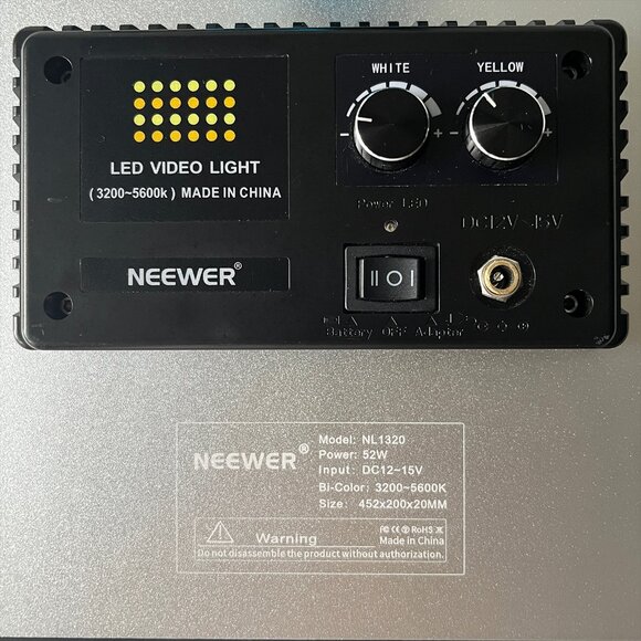Neewer NL1320 LED Video Light Bi-Color Dimmable Continuous Lighting - Picture 2 of 6